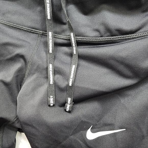 Nike Pants Womens S Black Dri-FIT Power Epic Lux Crop Leggings Drawstring Pocket - Picture 2 of 13